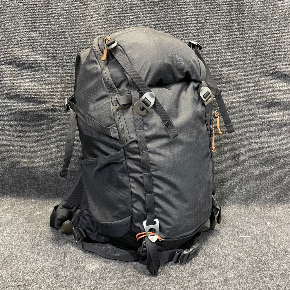 REI Co-op 168486 Trail 25 Backpack Womens Black Hiking Pack Bag w/ Rain Cover - Picture 10 of 16
